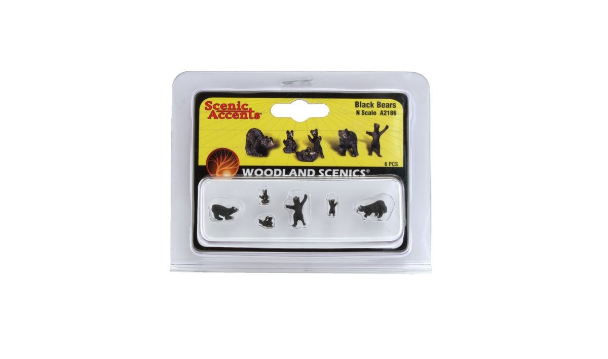 A2186 - N Scale Black Bears
