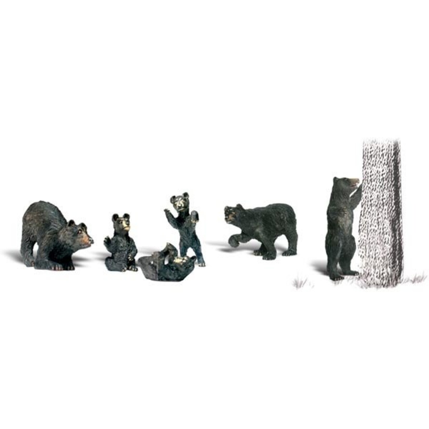 Woodland Scenics A2186 - N Scale Black Bears