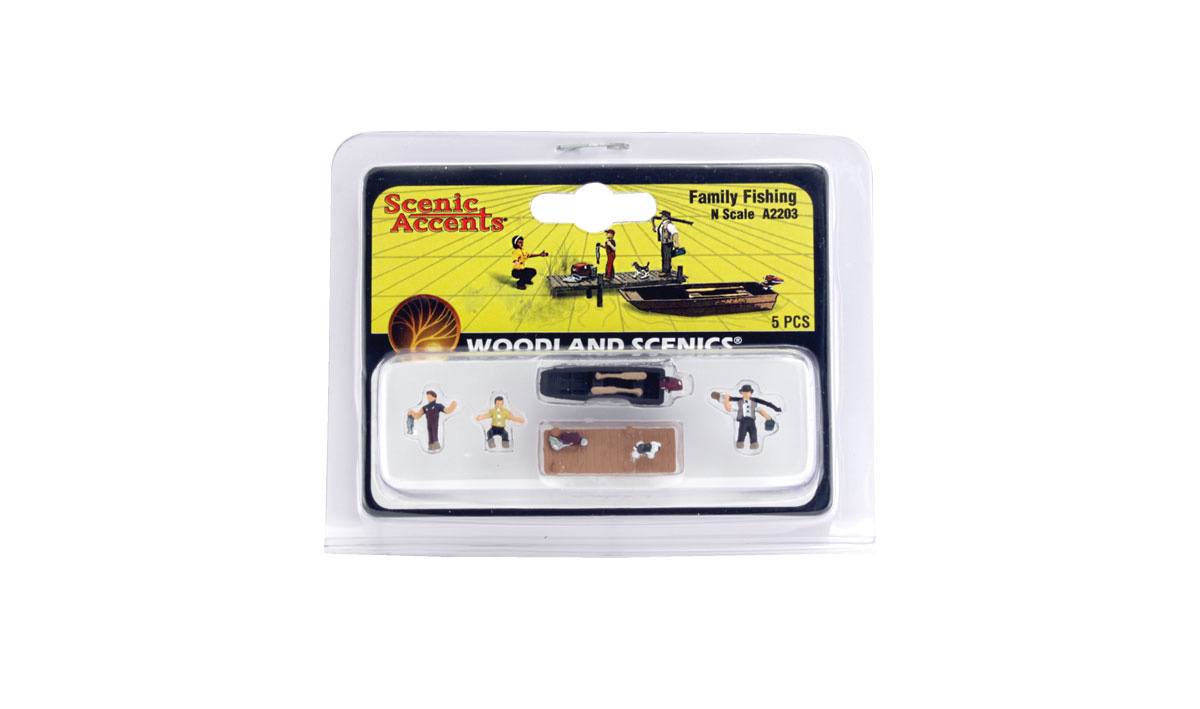 A2203 - N Scale Family Fishing