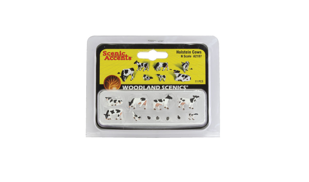 A2187 - N Scale Holstein Cows