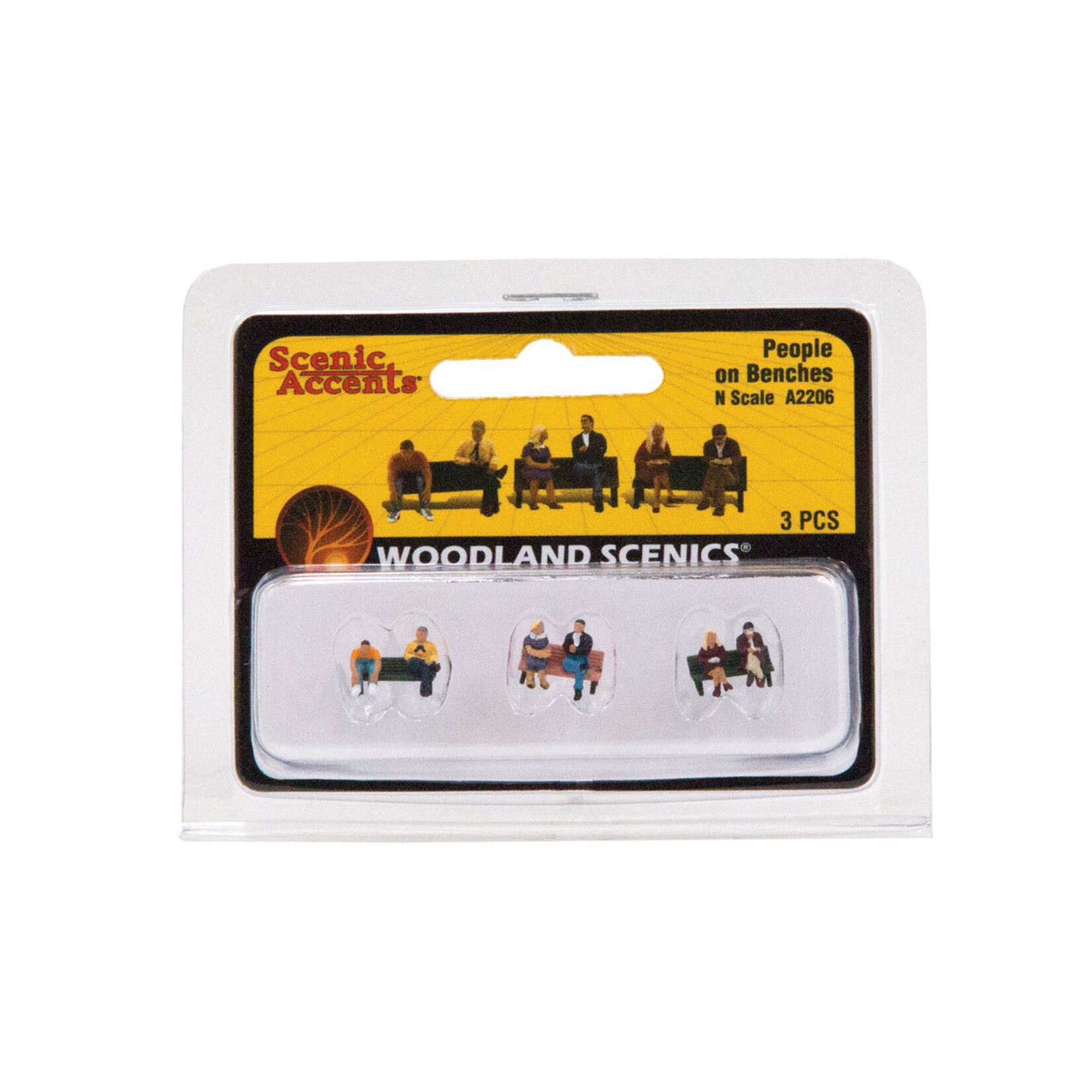 Woodland Scenics A2206 - N Scale People on Benches
