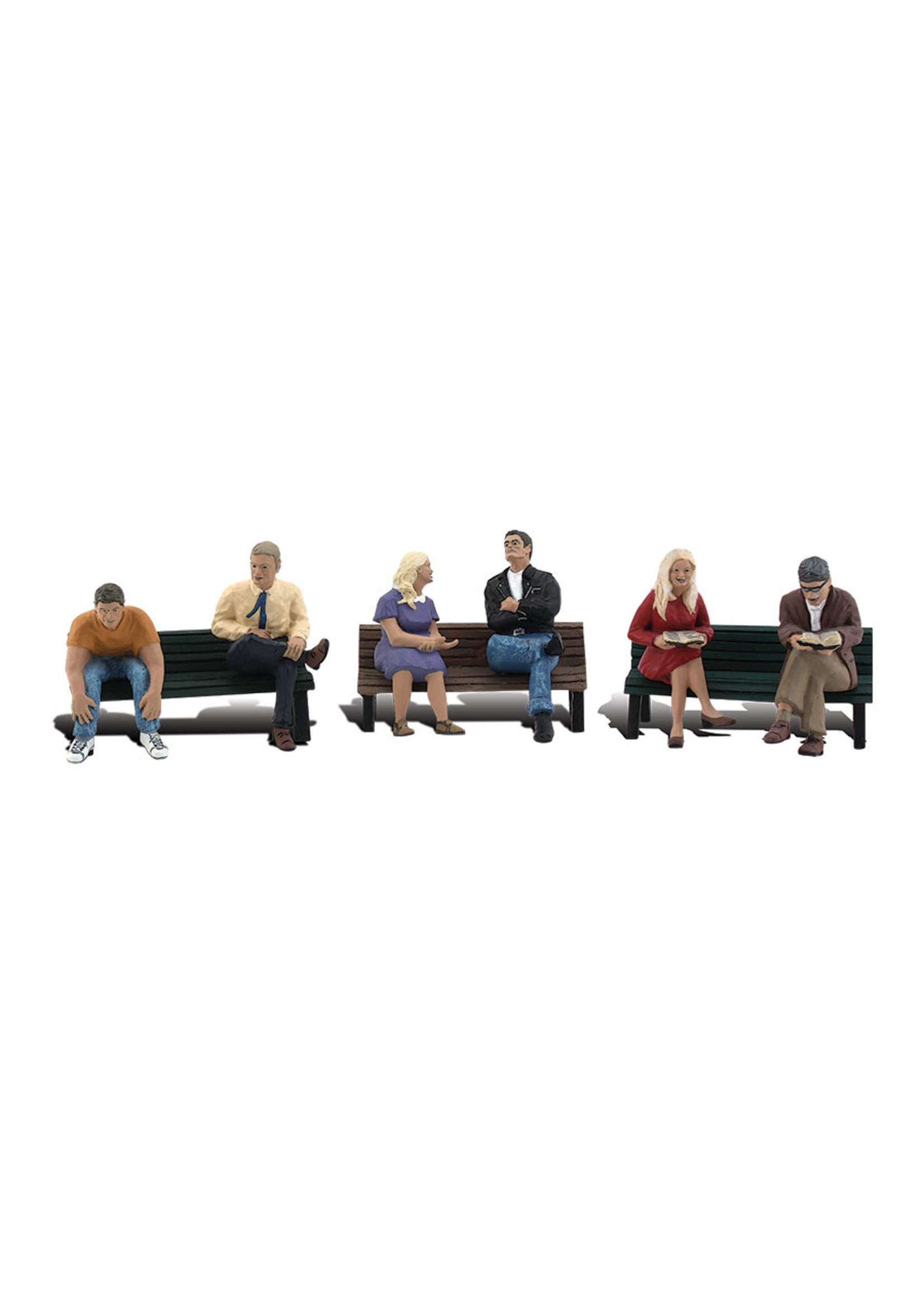 Woodland Scenics A2206 - N Scale People on Benches