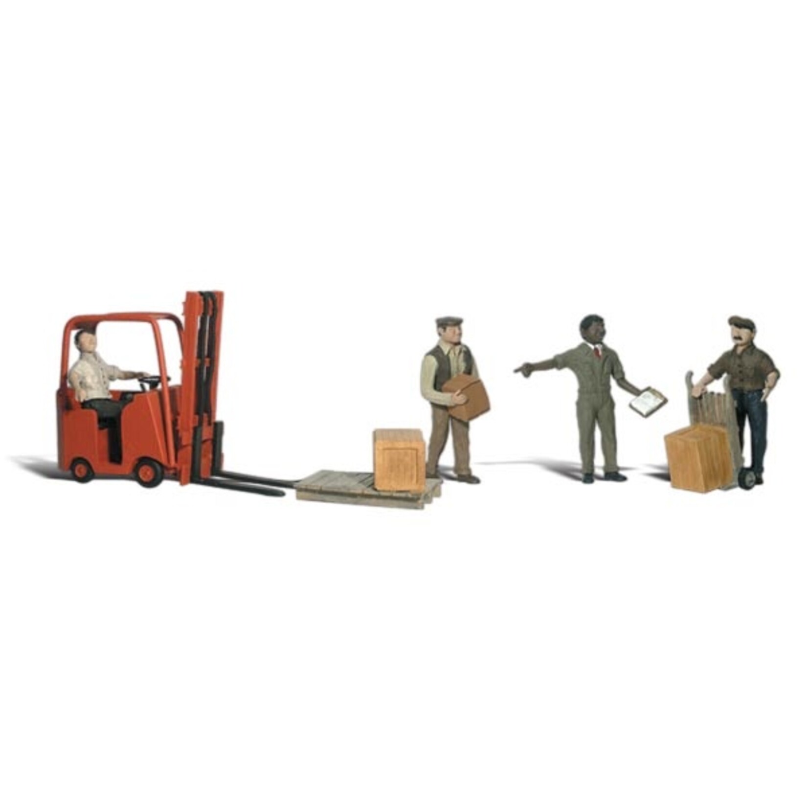 Woodland Scenics A2192 - N Scale Workers with Forklift