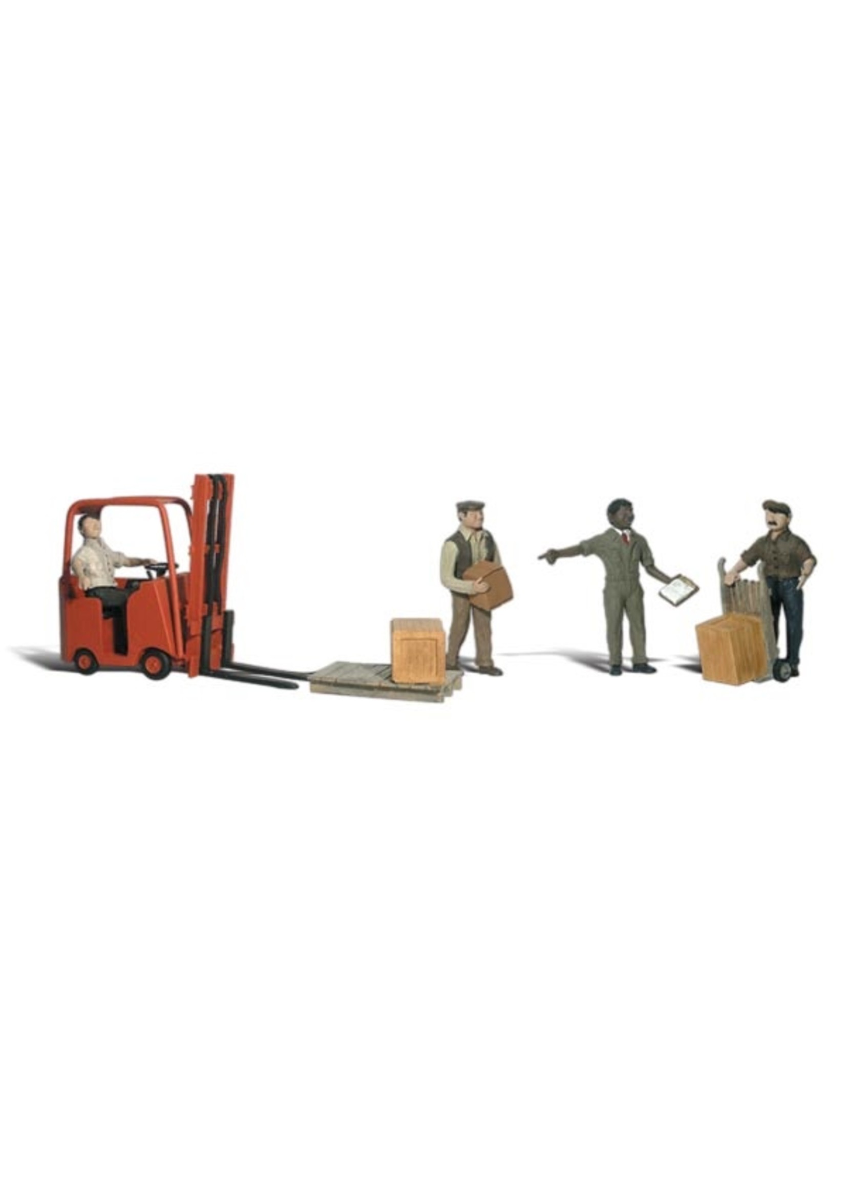Woodland Scenics A2192 - N Scale Workers with Forklift