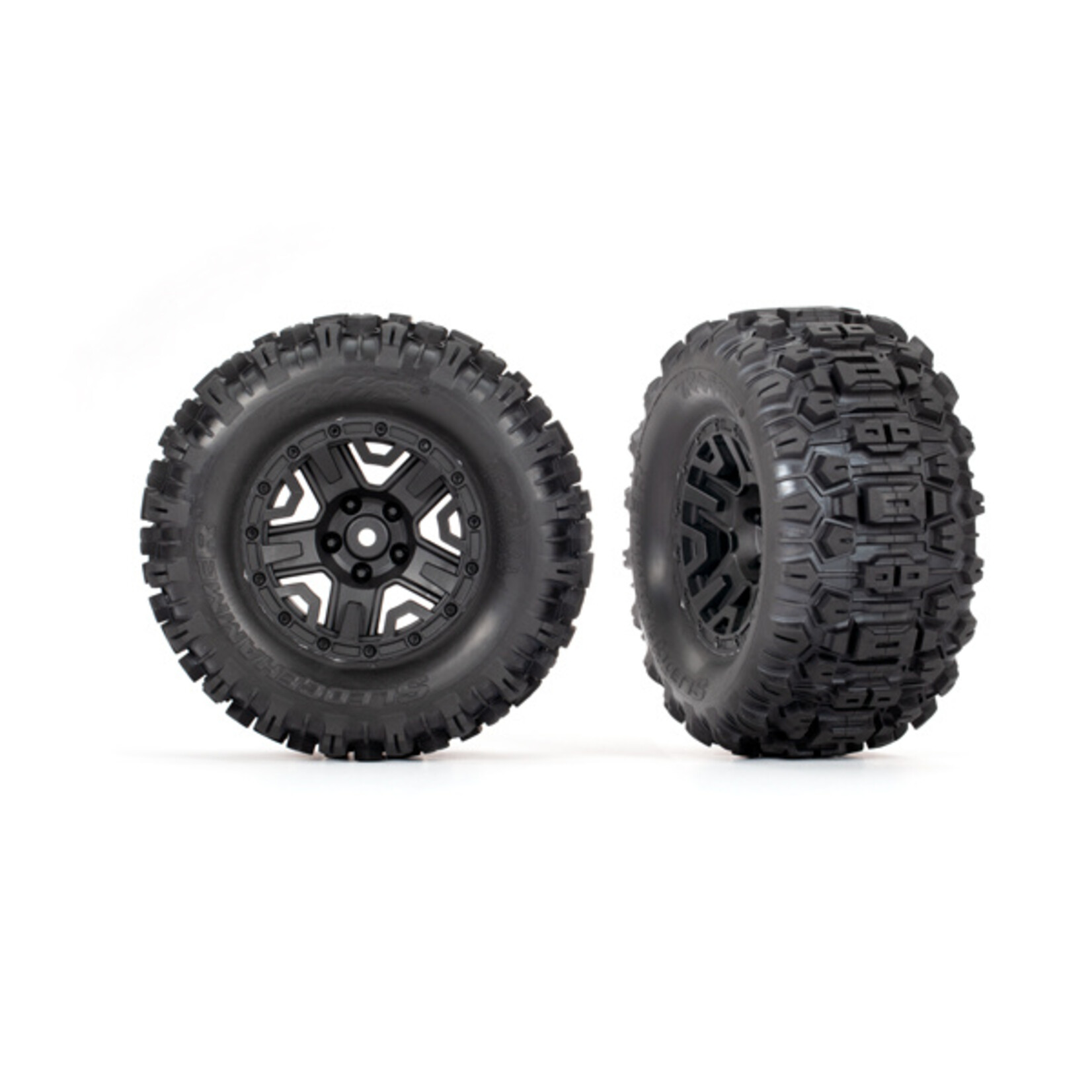 Traxxas 3778 - Black 2.8" Wheels / Sledgehammer Tires