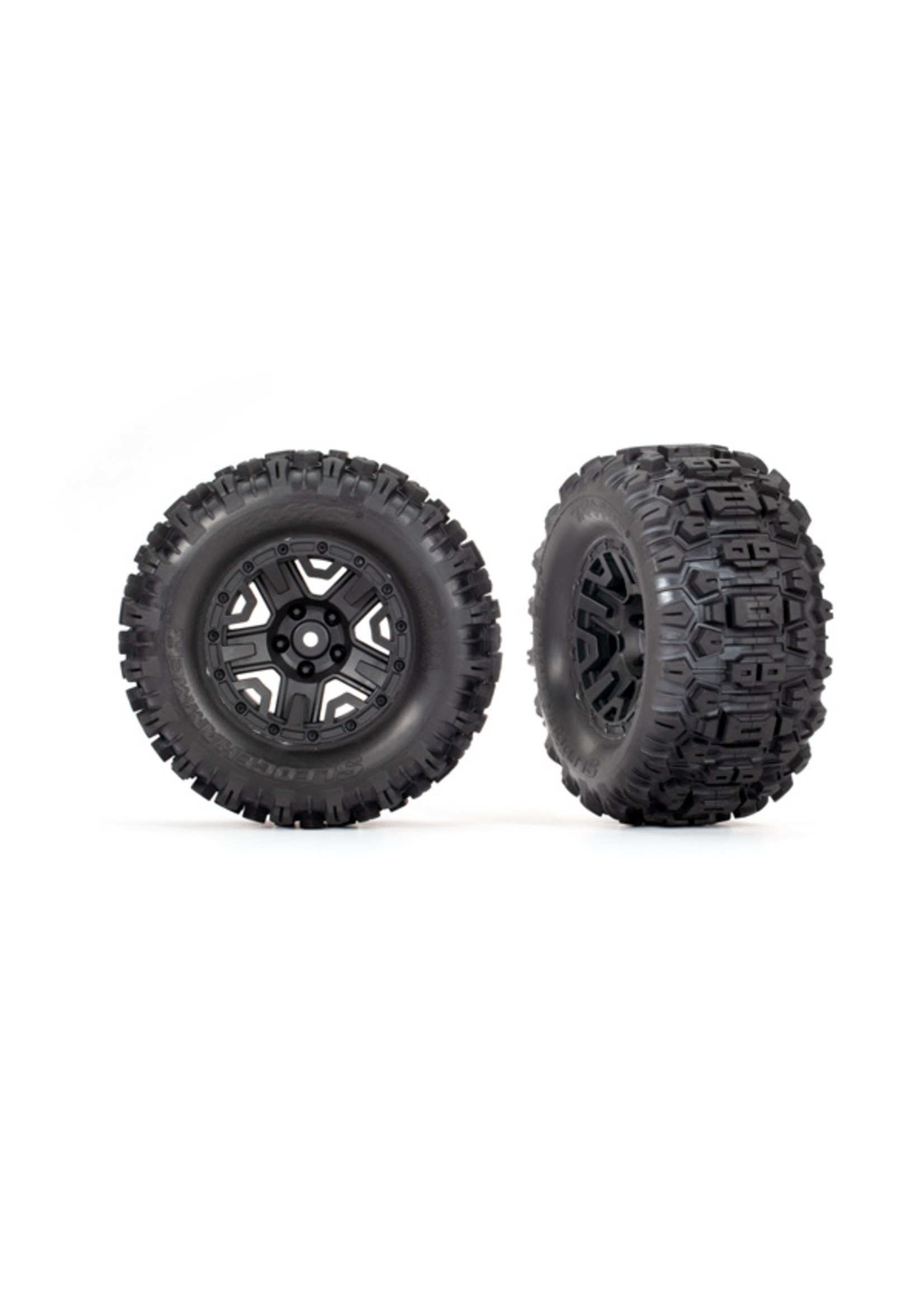 Traxxas 3778 - Black 2.8" Wheels / Sledgehammer Tires