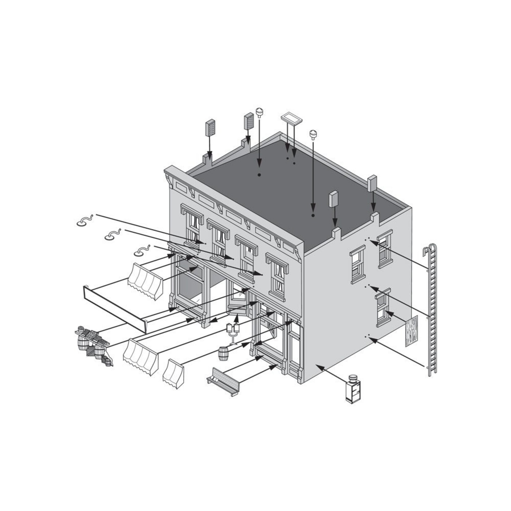 Woodland Scenics PF5200 - N Scale Fresh Market