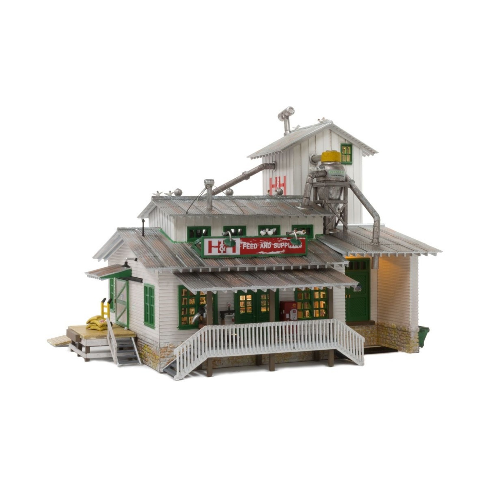 Woodland Scenics BR4949 - N Scale H&H Feed Mill