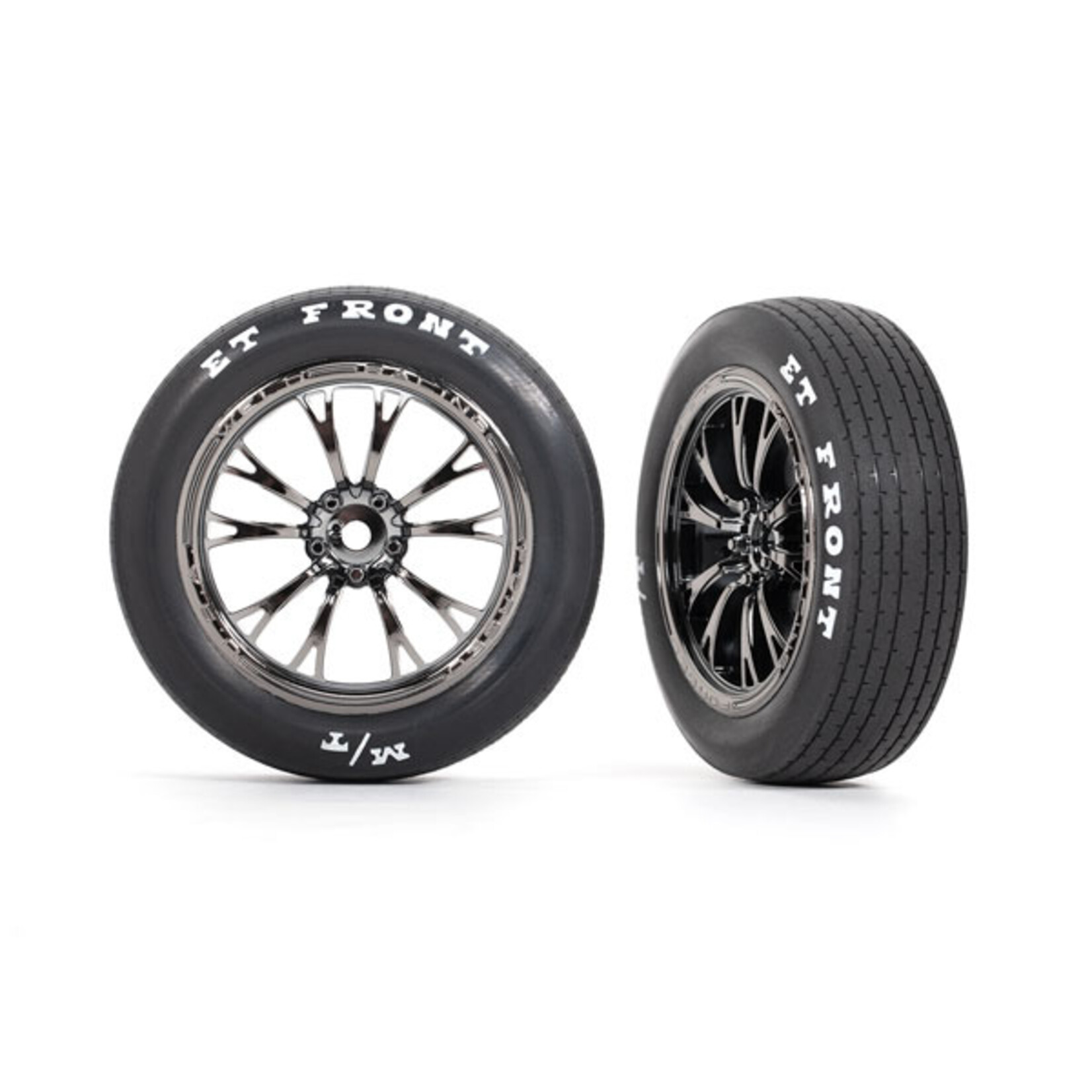Traxxas 9474X - Weld Black Chrome Wheels / Tires