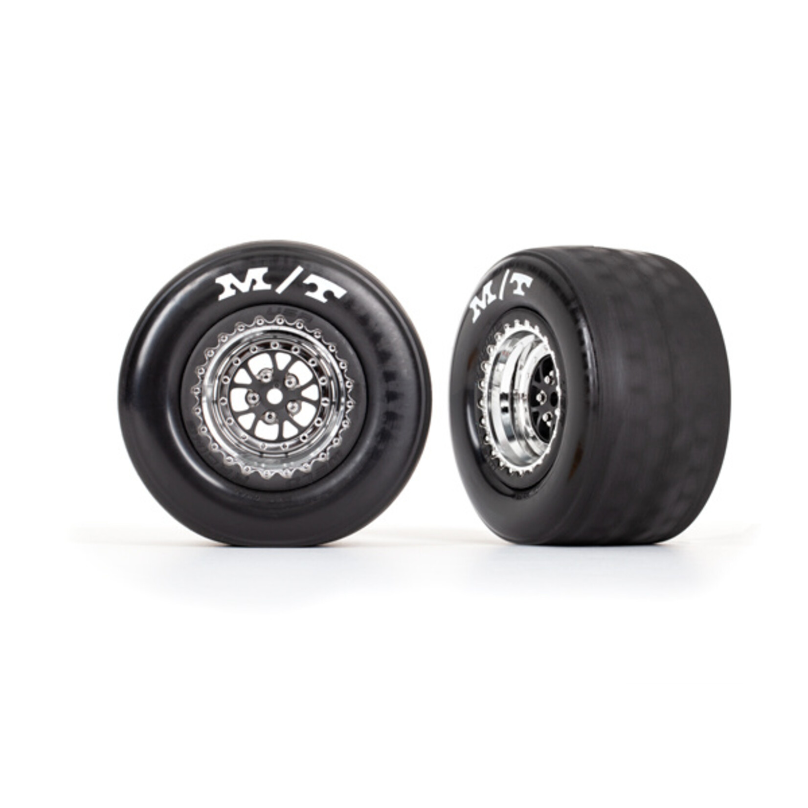 Traxxas 9475R - Weld Chrome Wheels / Tires