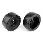 Associated 71072 - DR10 Rear Wheels & Drag Slick Tires, Mounted