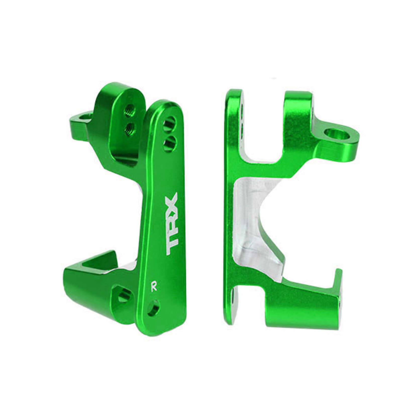 Traxxas 6832G - Aluminum Caster Blocks, Left & Right - Green