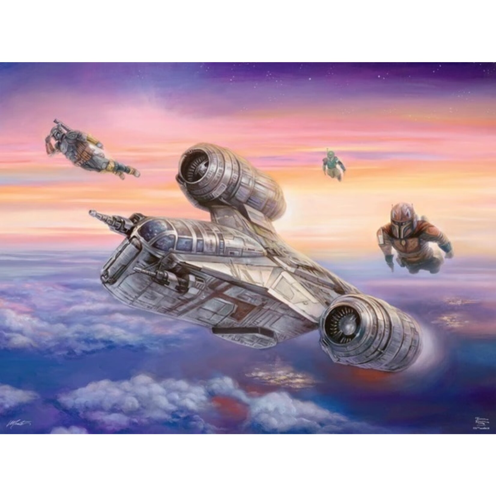 Ceaco Star Wars: The Mandalorian - The Escort - 550 Piece Puzzle
