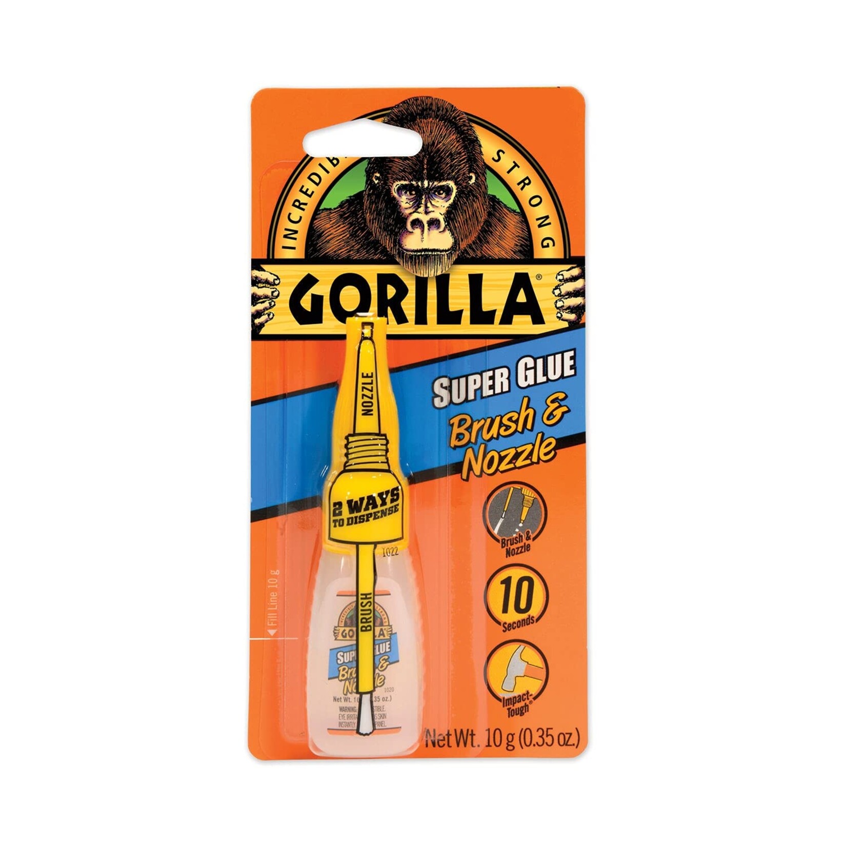 Gorilla Glue 7500101 - Super Glue Brush & Nozzle (10g)