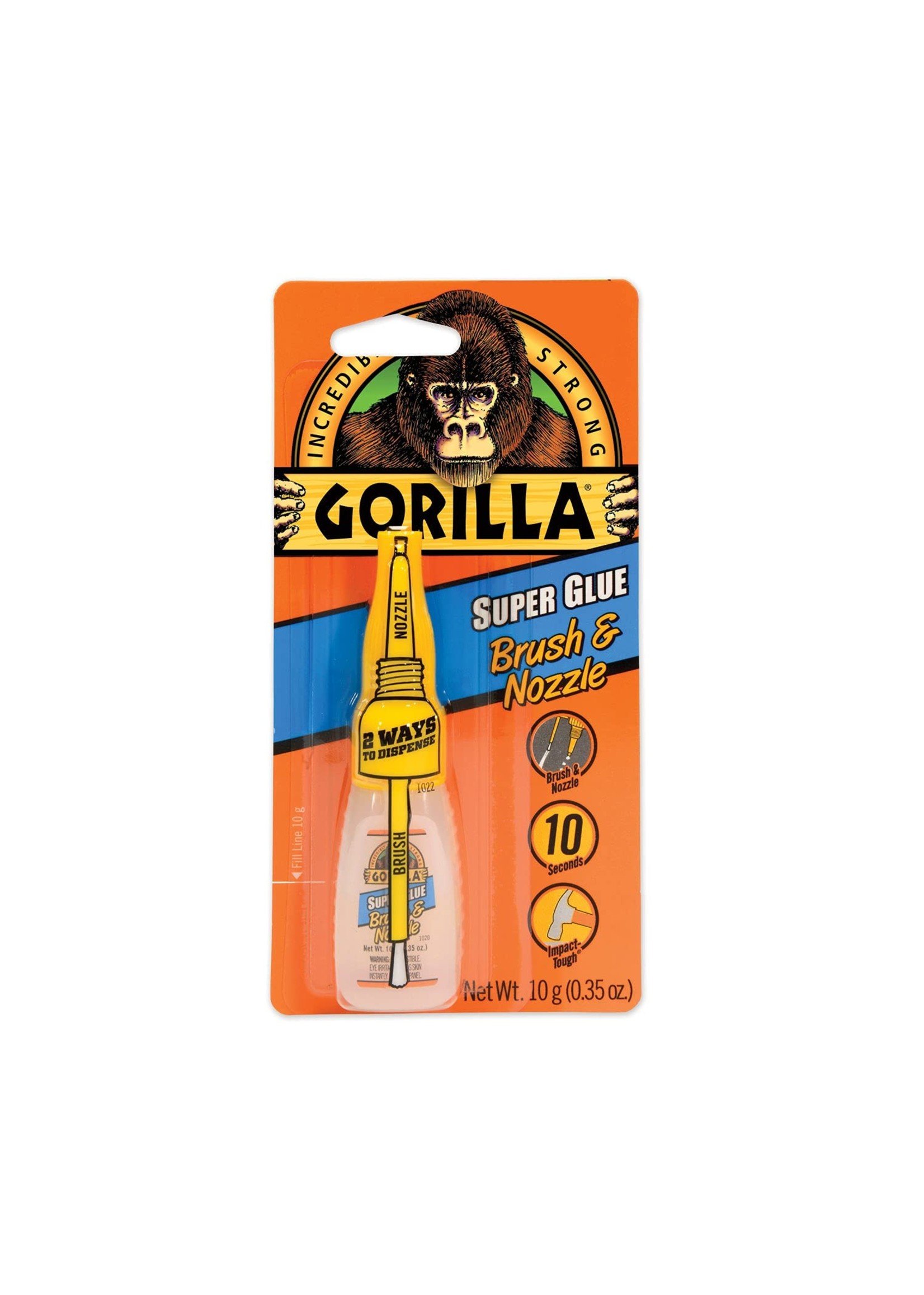 Gorilla Glue 7500101 - Super Glue Brush & Nozzle (10g)