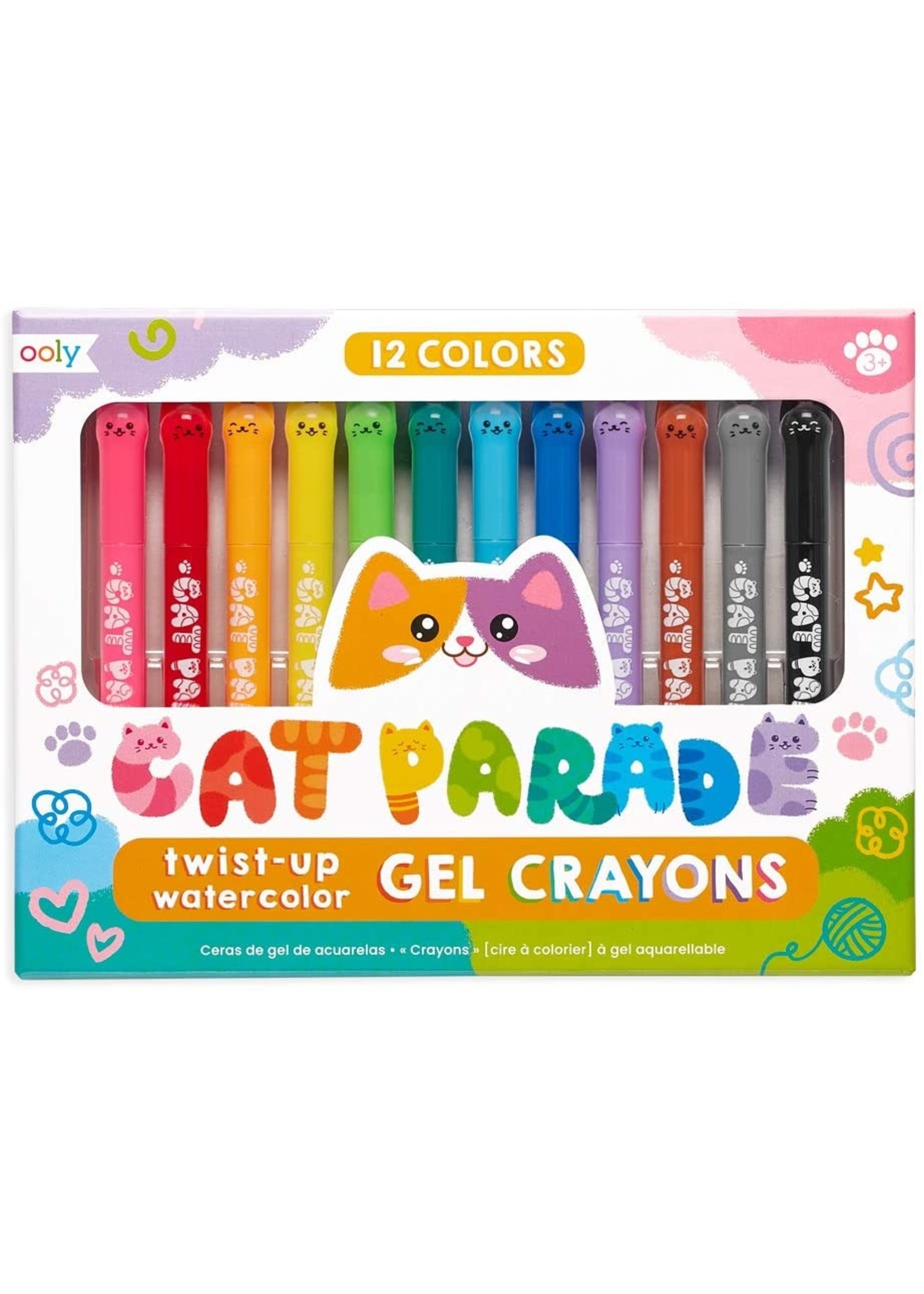 Ooly Cat Parade Gel Crayons - 12pk   /12