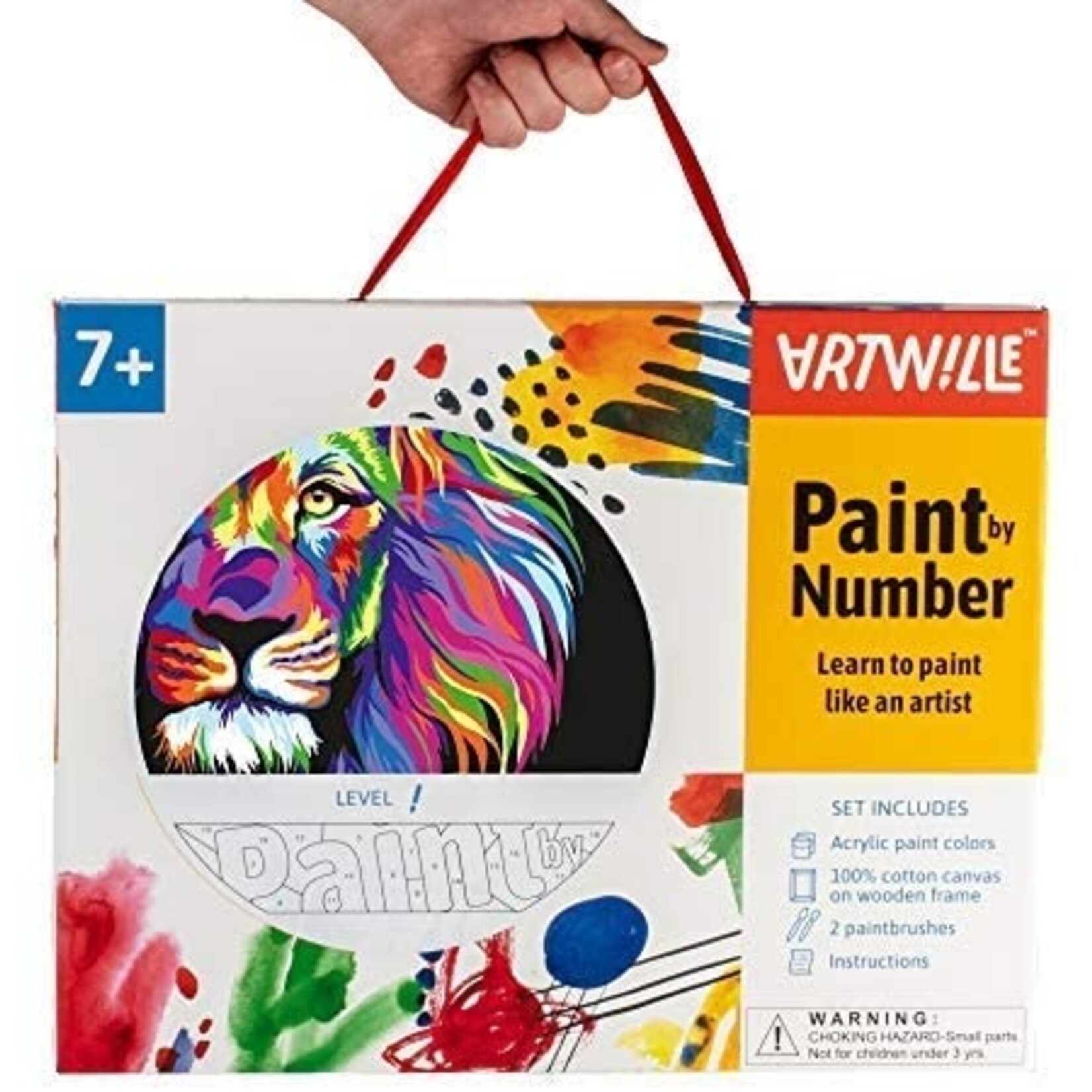 Wise Elk Artwille - Neon Lion DIY Paint by Numbers