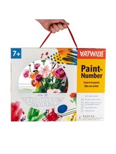 Artwille DIY Paint by Numbers for Adults and Kids, Acrylic Painting Kit -  Flowers 2.123, 13.8 x 17.7 in