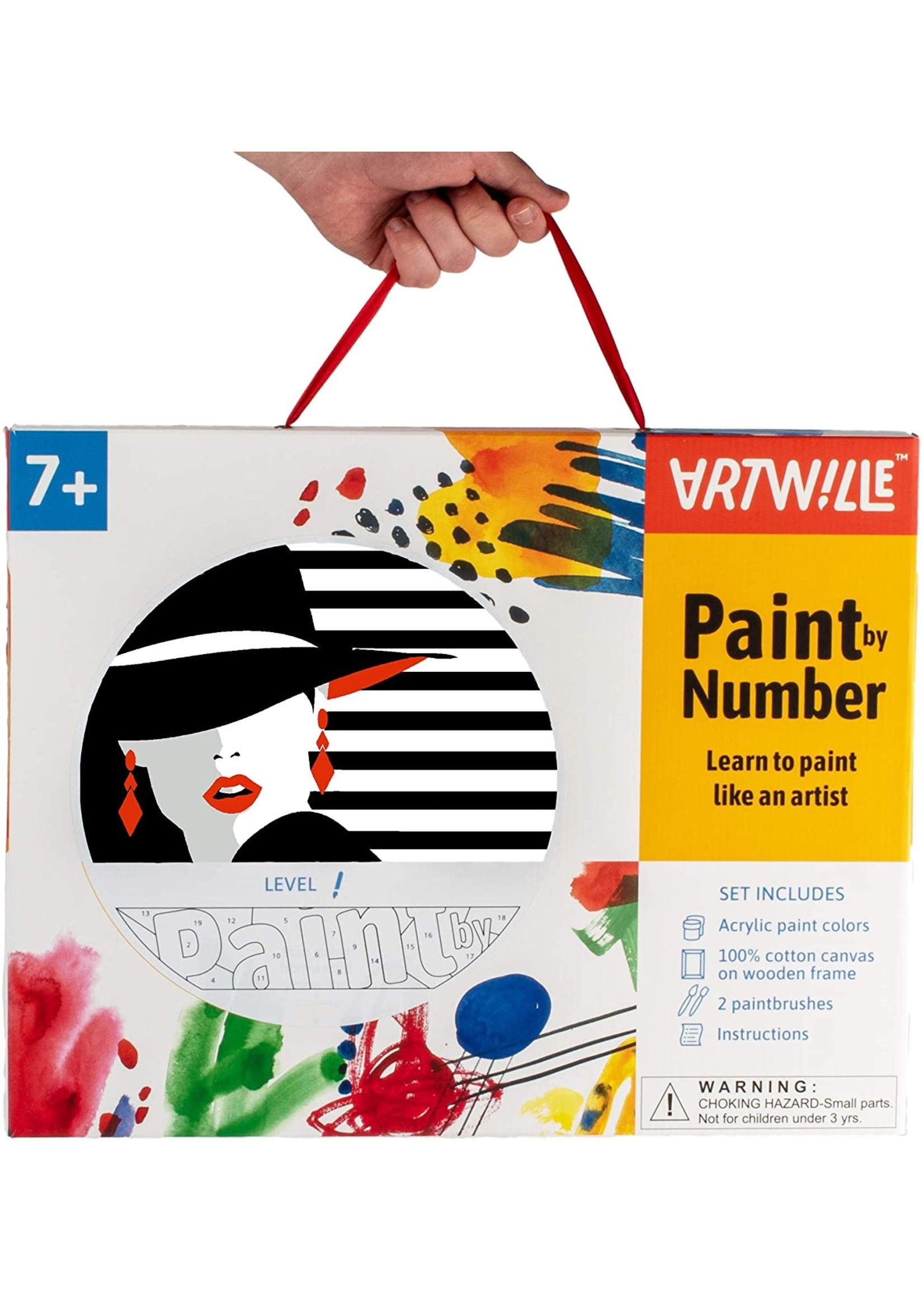 Wise Elk Artwille - Pop Art (Woman in Black) DIY Paint by Numbers