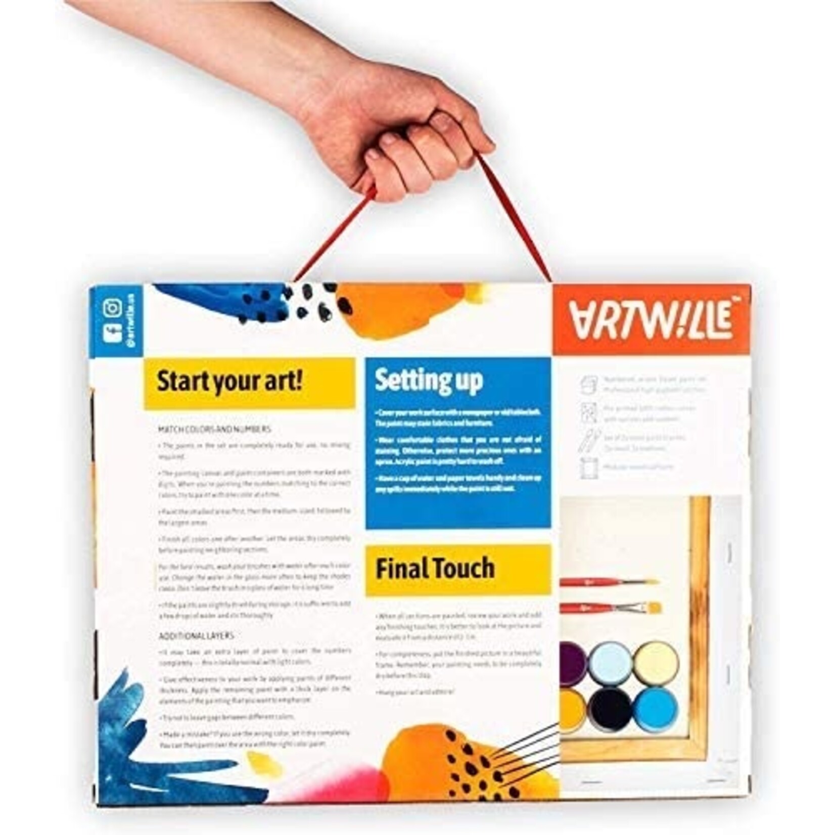 Wise Elk Artwille - Energy (Black Stallion) DIY Paint by Numbers