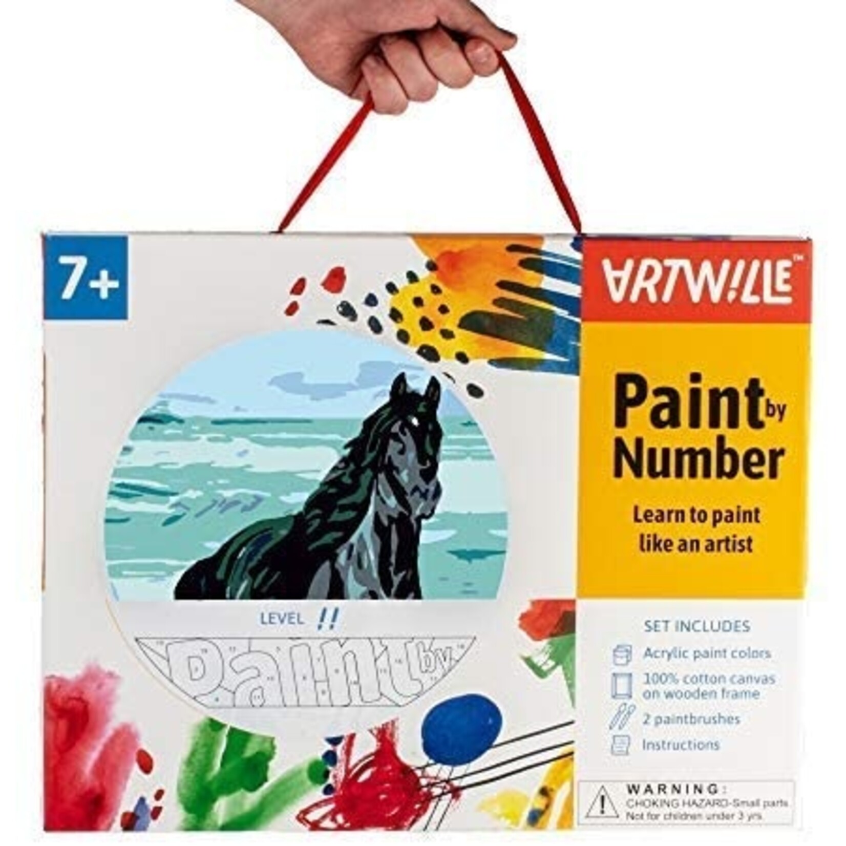 Wise Elk Artwille - Energy (Black Stallion) DIY Paint by Numbers