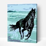 Wise Elk Artwille - Energy (Black Stallion) DIY Paint by Numbers