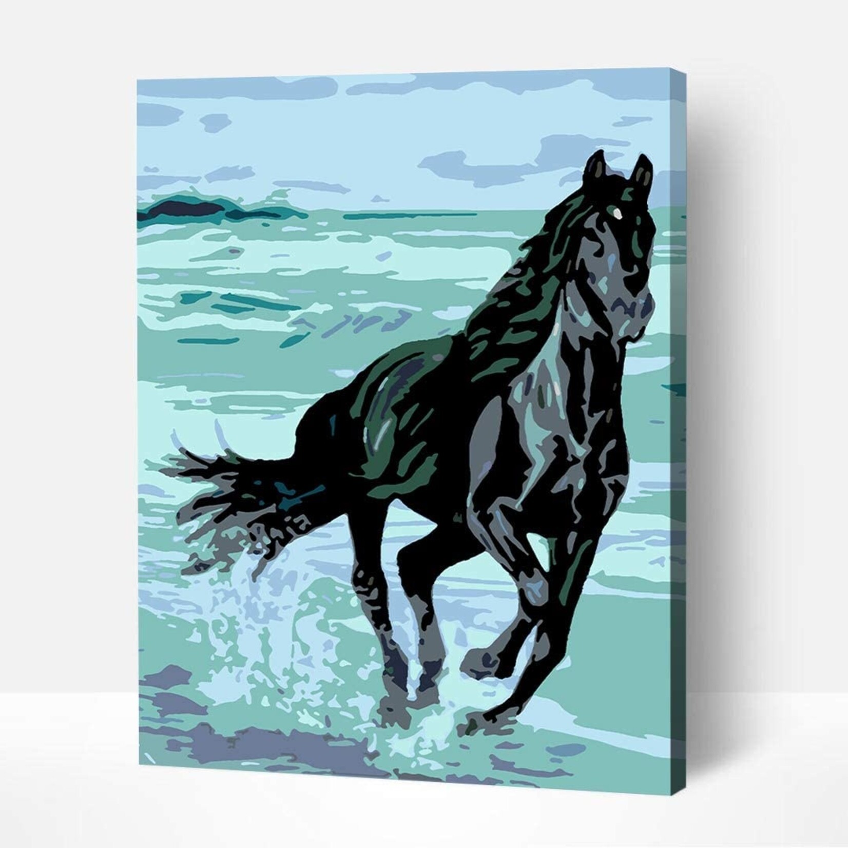Wise Elk Artwille - Energy (Black Stallion) DIY Paint by Numbers