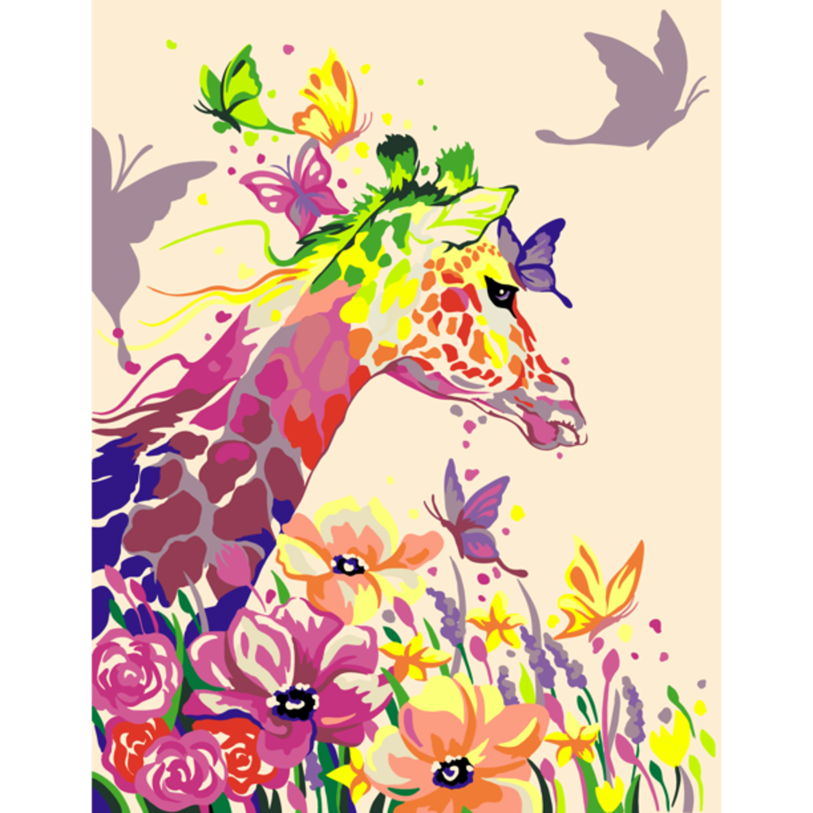 Wise Elk Artwille - Giraffe Dreamer DIY Paint by Numbers