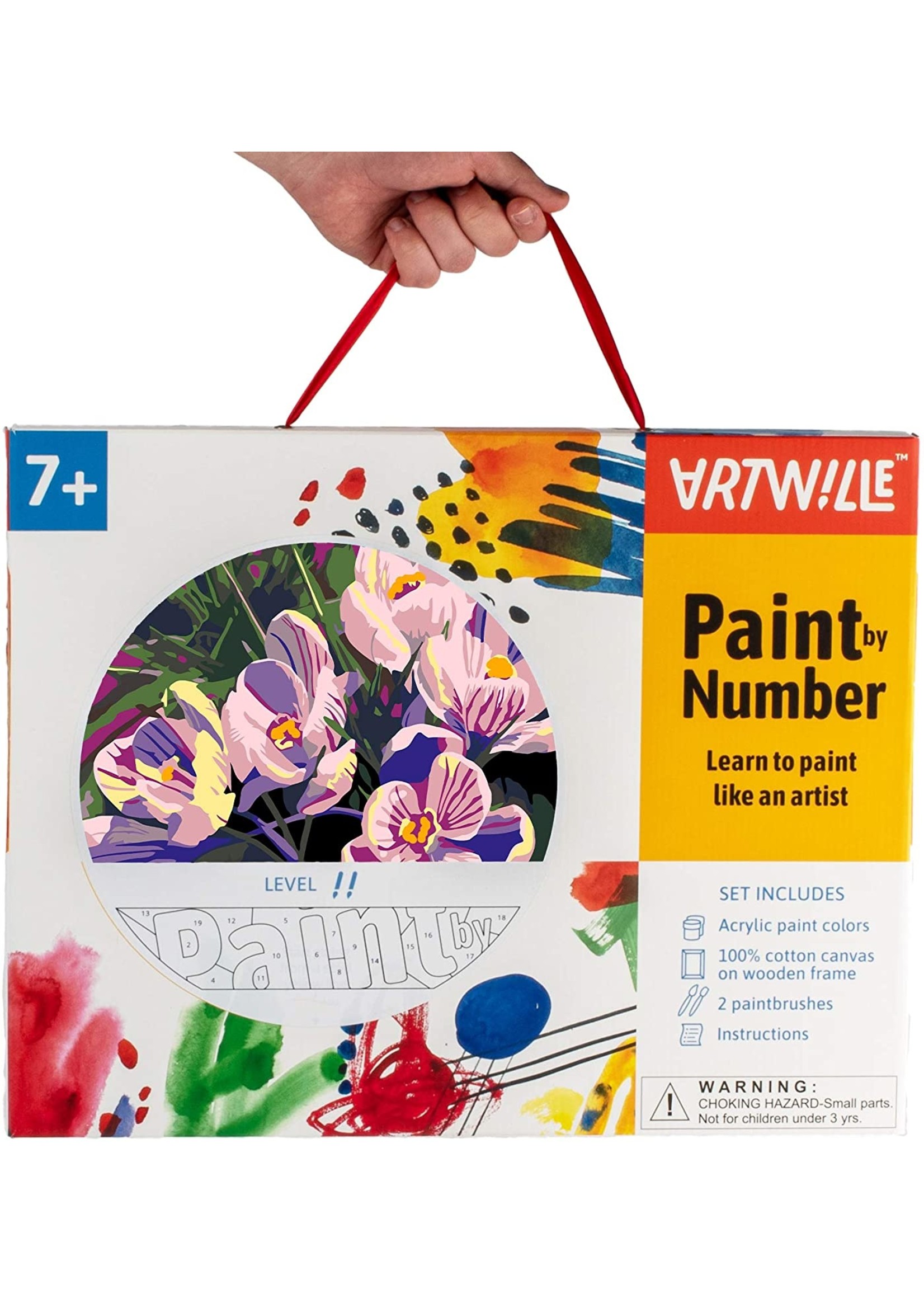 Wise Elk Artwille - Flowers (Purple) DIY Paint by Numbers