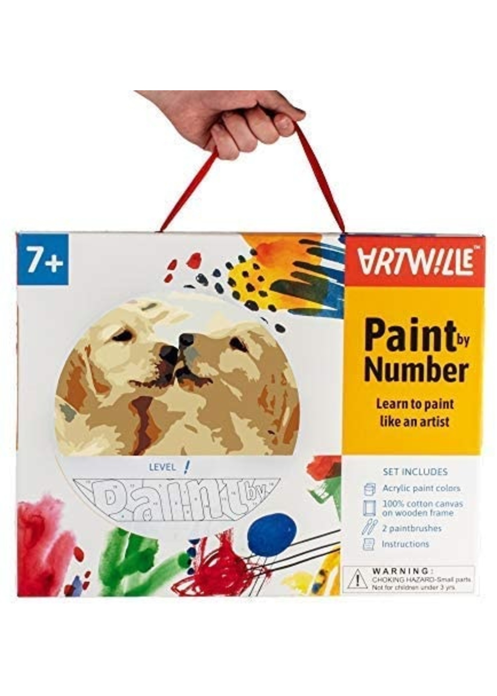 Wise Elk Artwille - Yellow Labs DIY Paint by Numbers
