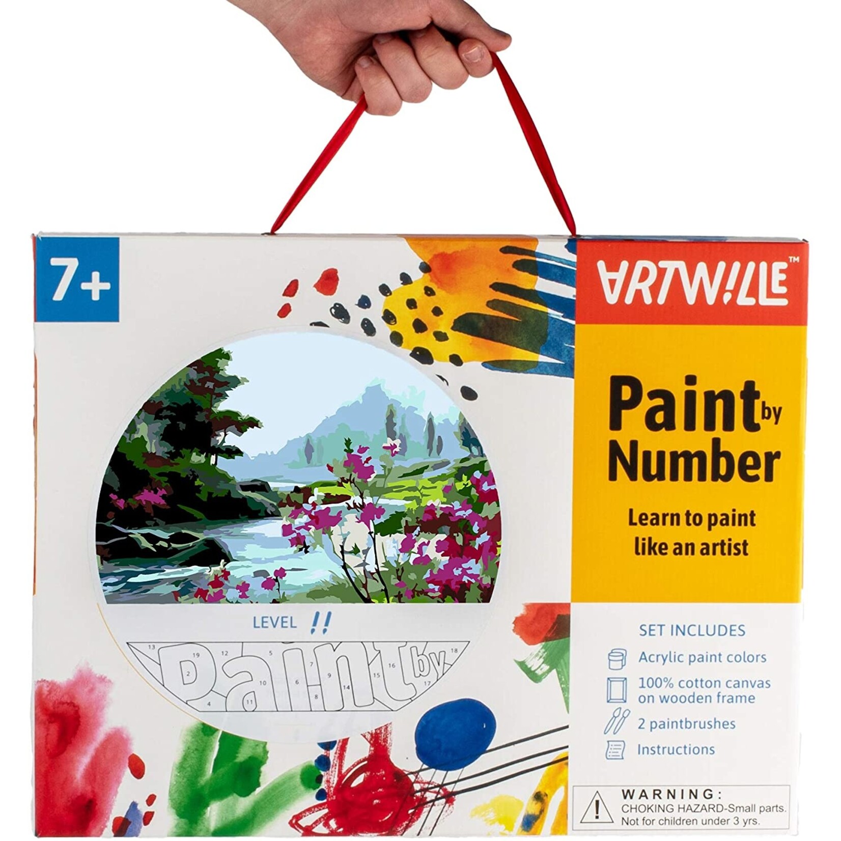 Wise Elk Artwille - Scenery (Mountain Stream) DIY Paint by Numbers