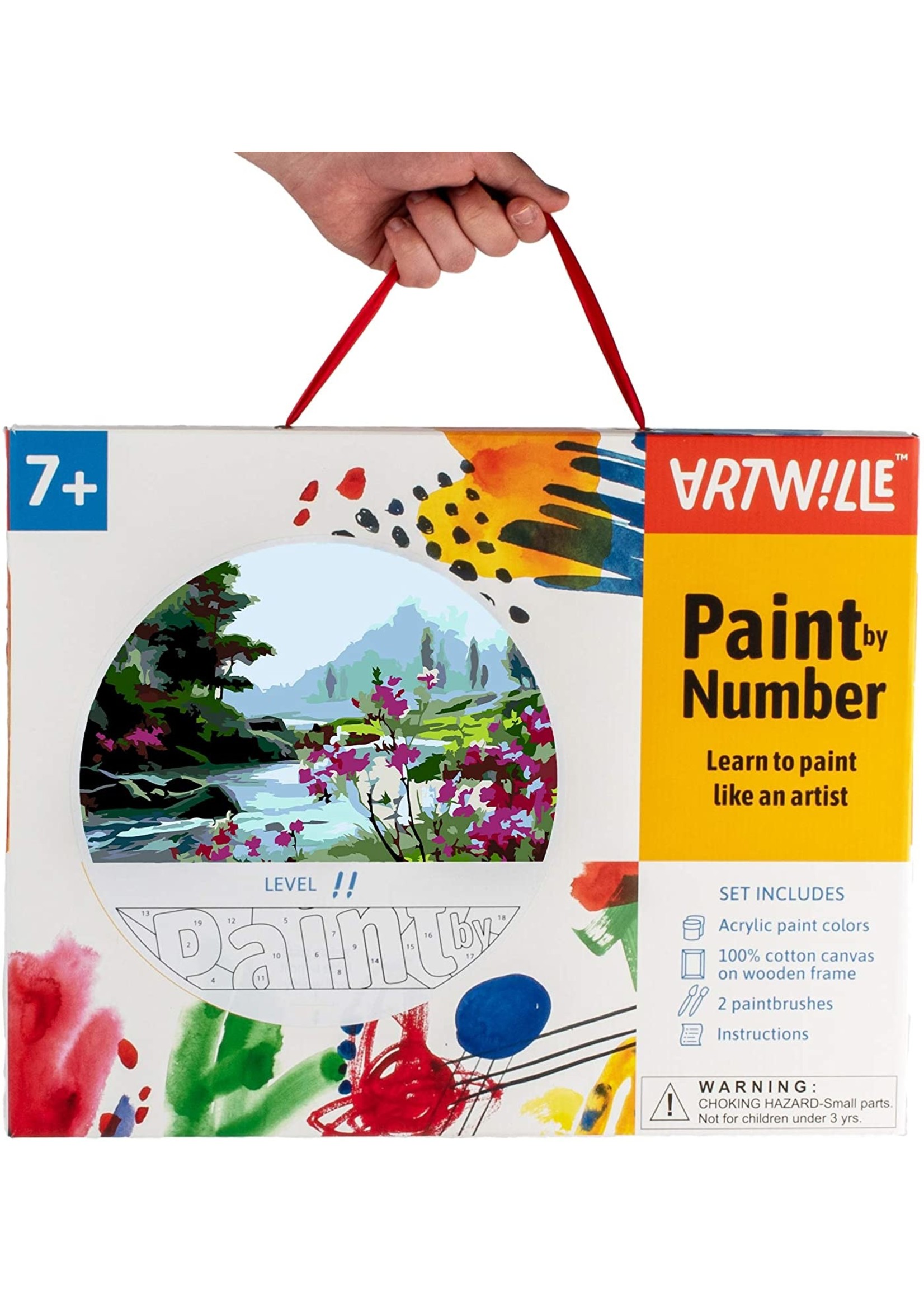 Wise Elk Artwille - Scenery (Mountain Stream) DIY Paint by Numbers