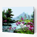 Wise Elk Artwille - Scenery (Mountain Stream) DIY Paint by Numbers