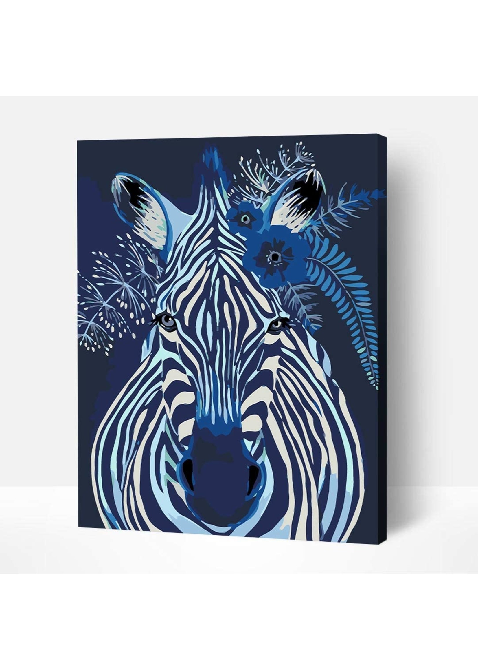 Wise Elk Artwille - Pop Art (Zebra Face) DIY Paint by Numbers