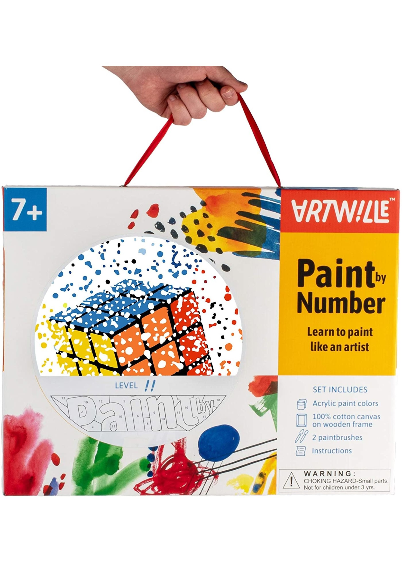 Wise Elk Artwille - Rubik's Cube DIY Paint by Numbers