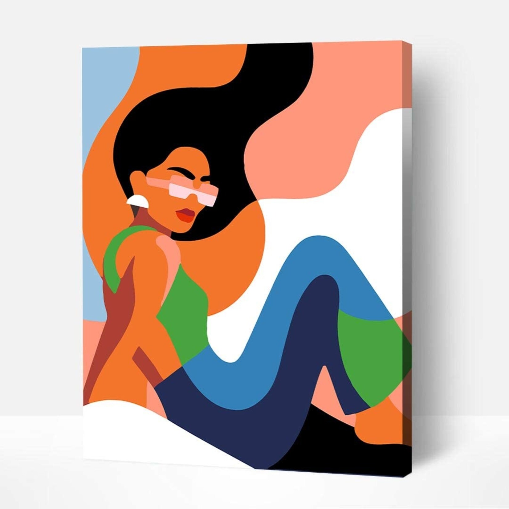 Wise Elk Artwille - Pop Art (Woman Reclined) DIY Paint by Numbers