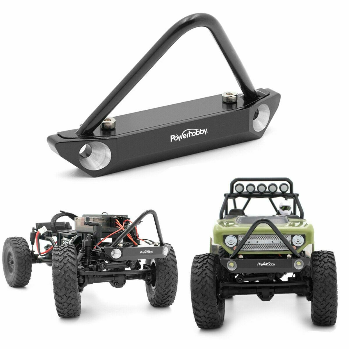 PHBPHSCX2408 - SCX24 Deadbolt Jeep Aluminum Front Bumper
