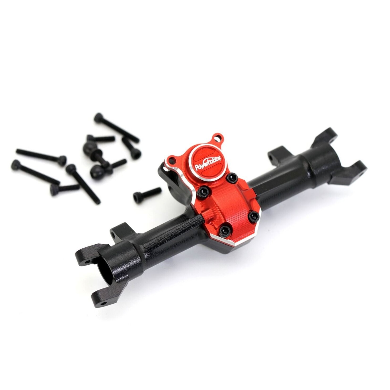 Power Hobby PHBPHSCX2402 - SCX24 Alumiunum Front Axle Diff Housing w/ Worm Gear Cover