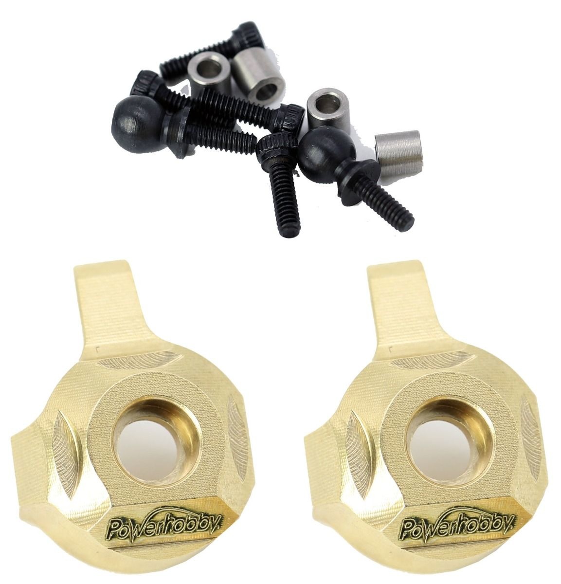 PHBPHSCX2407 - Brass Front Steering Knuckle Axial SCX24