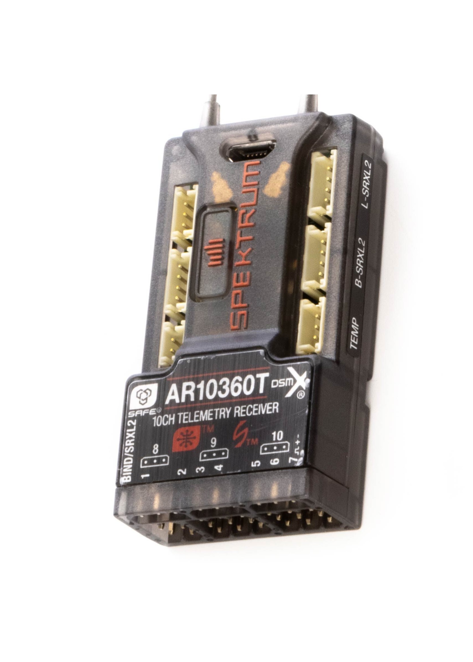 Spektrum AR10360T - DSMX 10-Channel AS3X & SAFE Telemetry Receiver