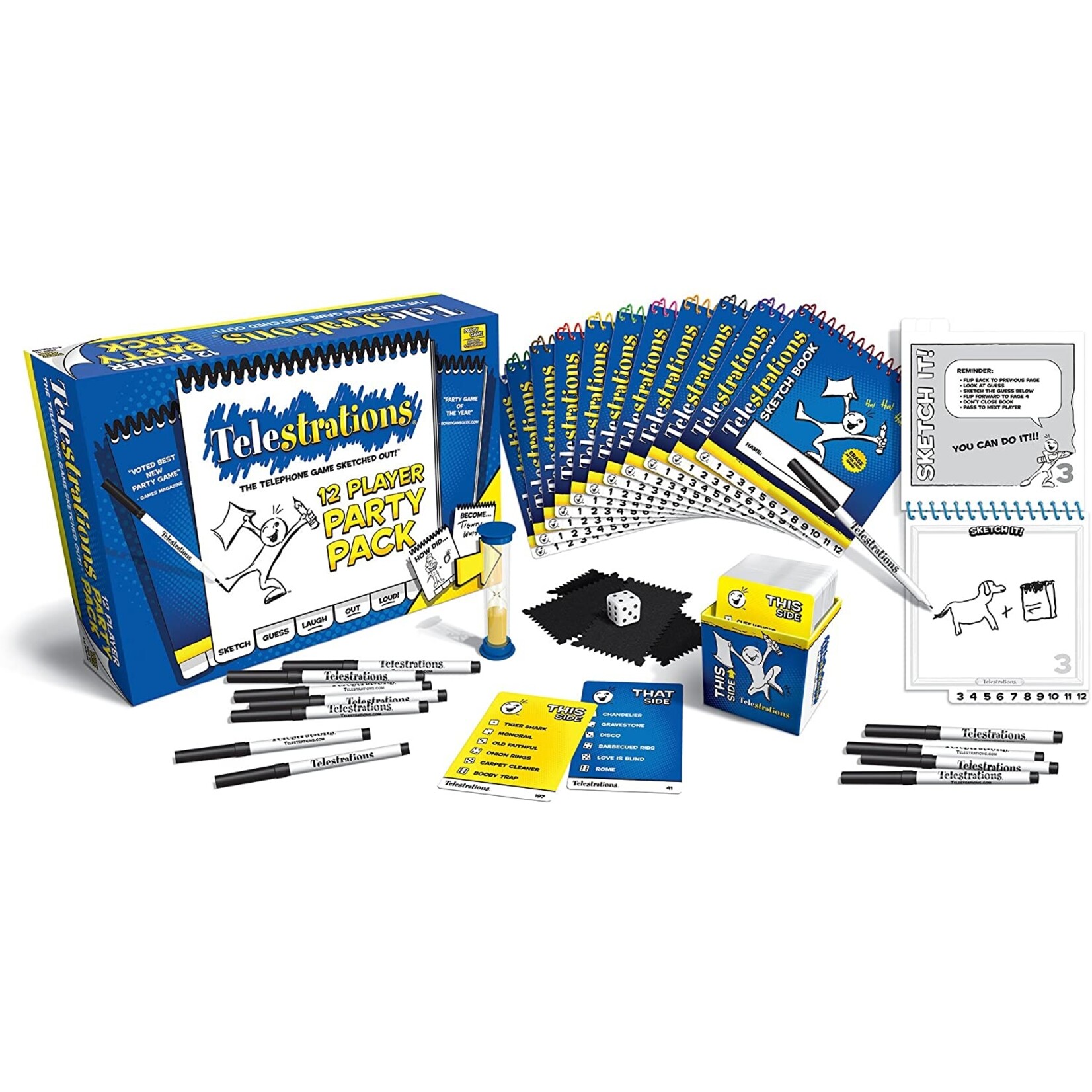 USAopoly Telestrations - 12 Player Party Pack