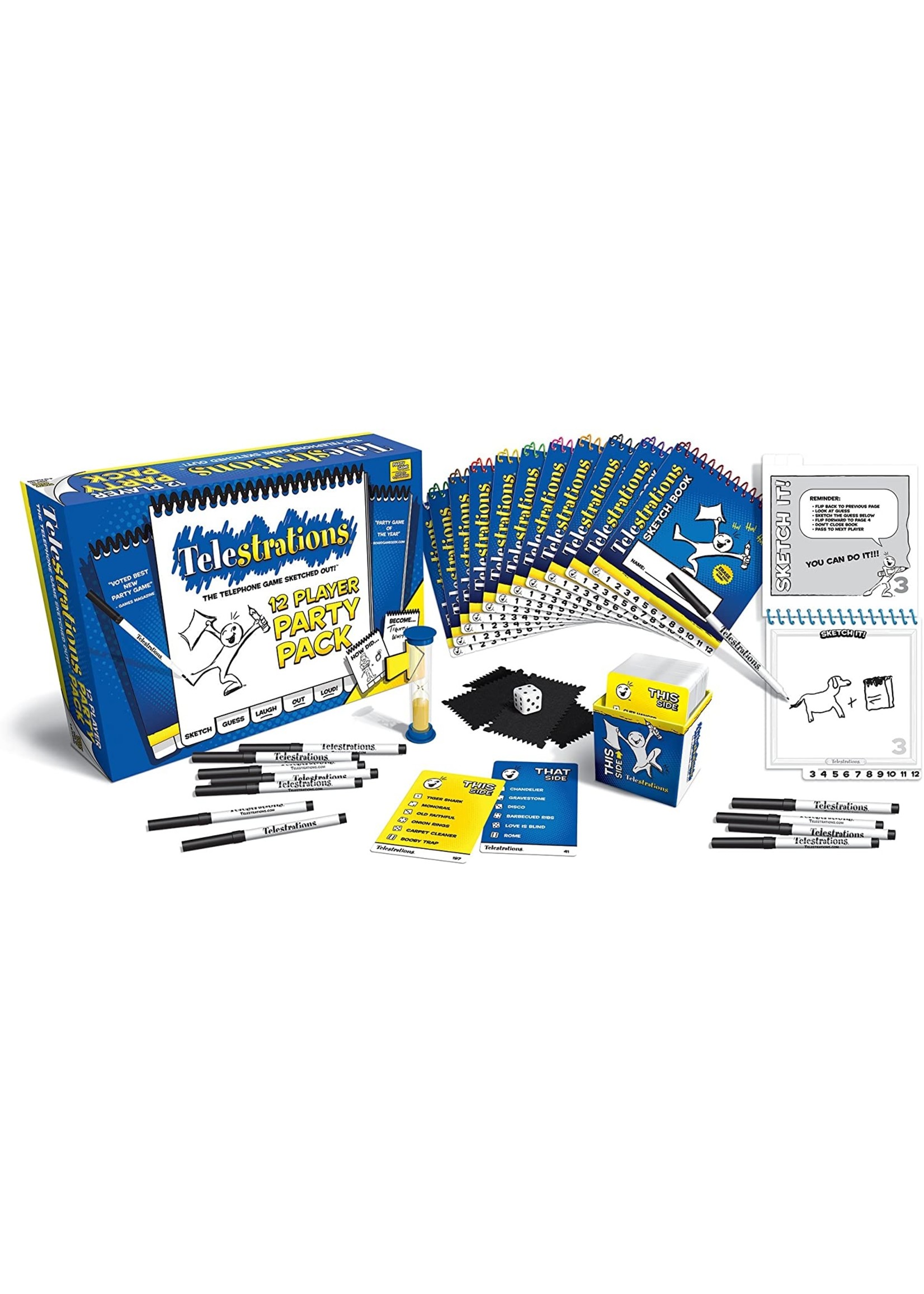 USAopoly Telestrations - 12 Player Party Pack