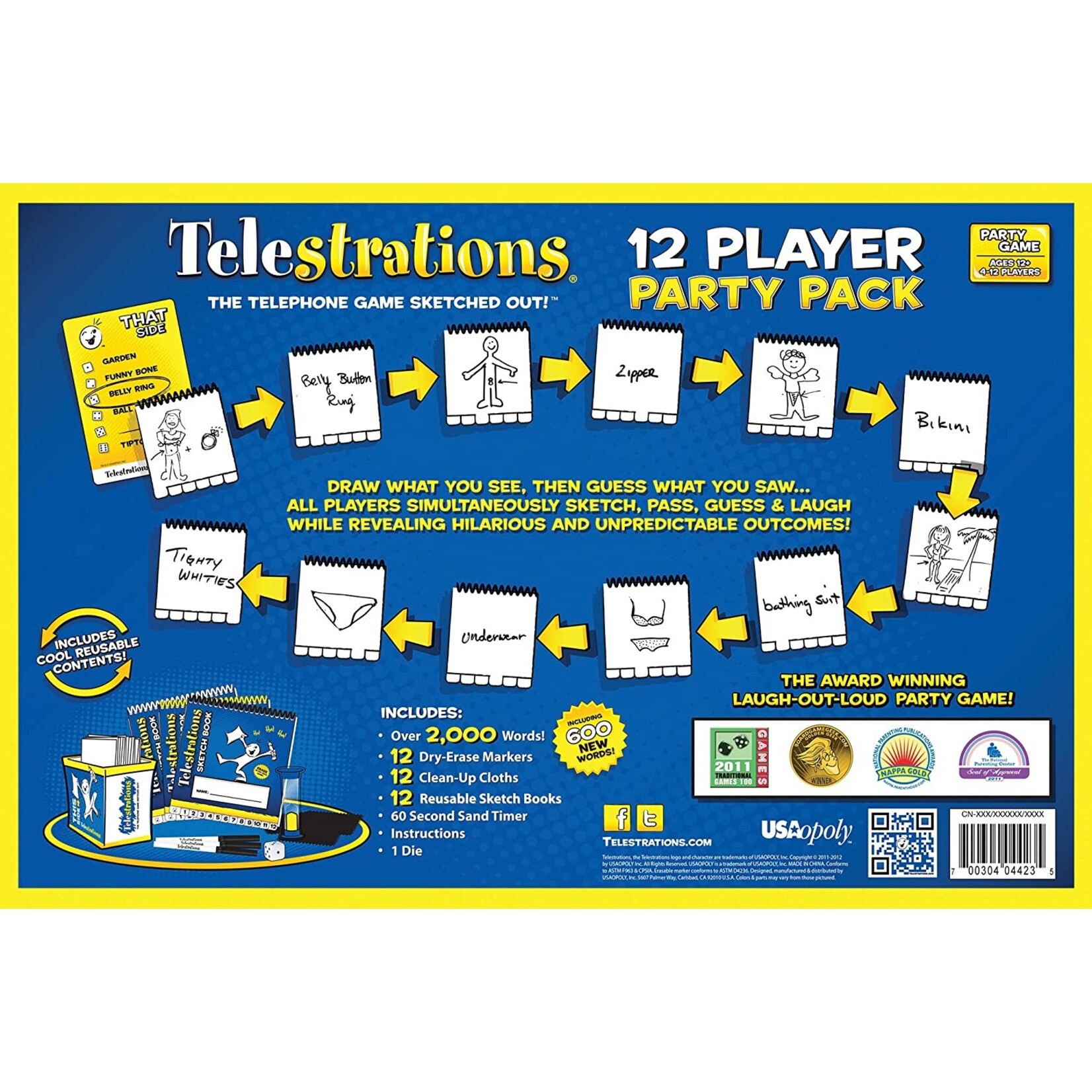 USAopoly Telestrations - 12 Player Party Pack