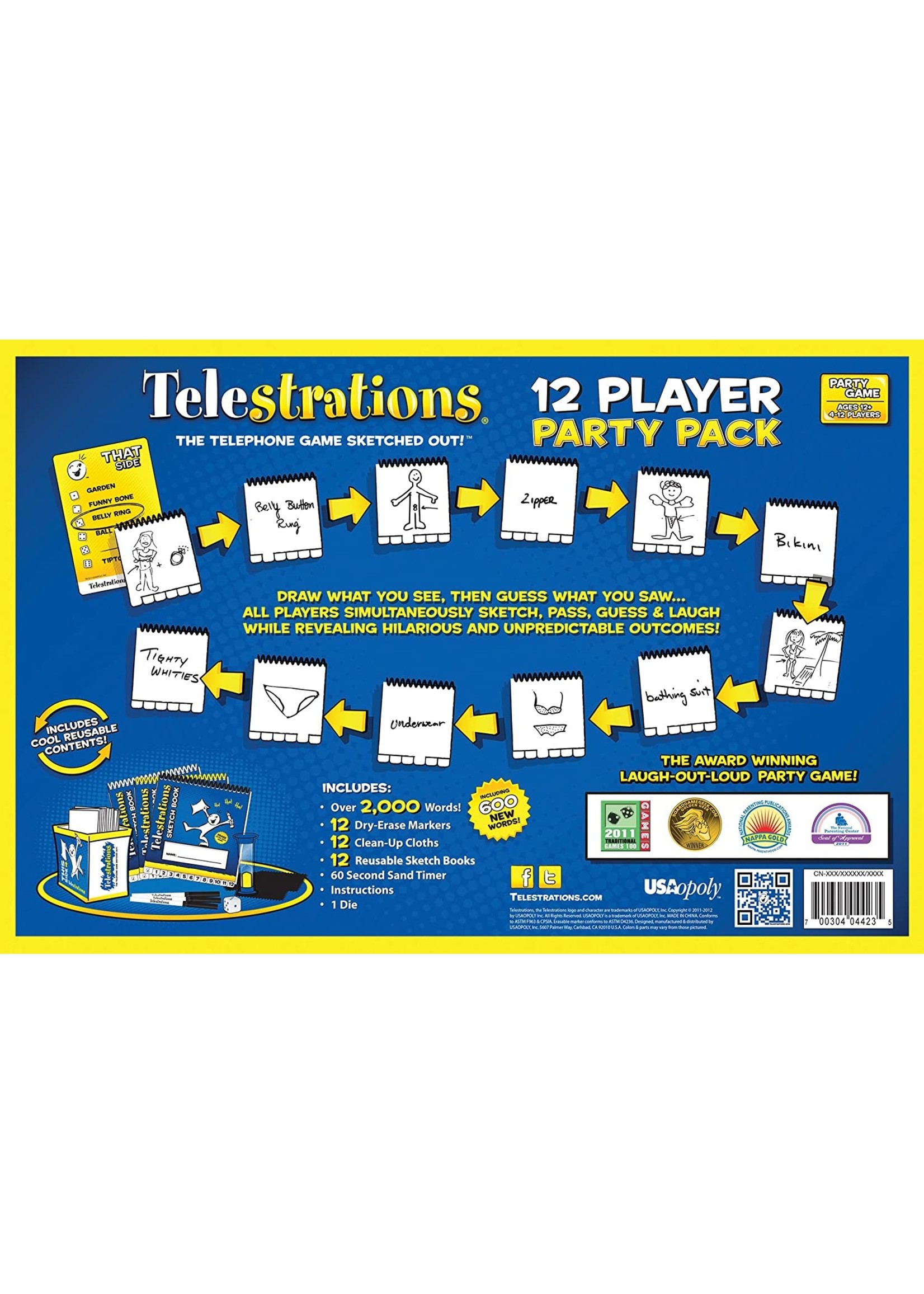 USAopoly Telestrations - 12 Player Party Pack