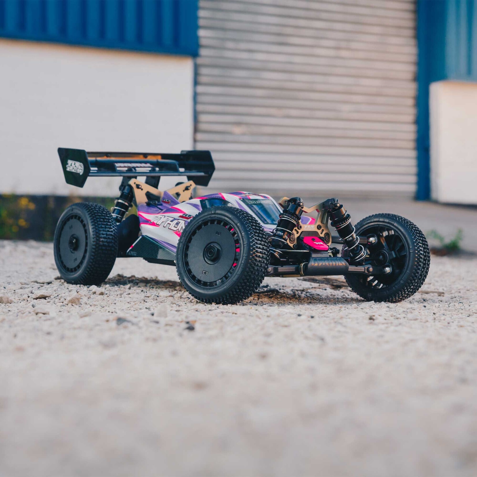 Arrma 1/8 TLR Tuned TYPHON 4WD Roller Buggy - Pink/Purple