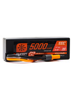 Spektrum SPMX53S100H5 - 11.1V 5000mAh 3S 100C Smart G2 Hardcase LiPo Battery: IC5
