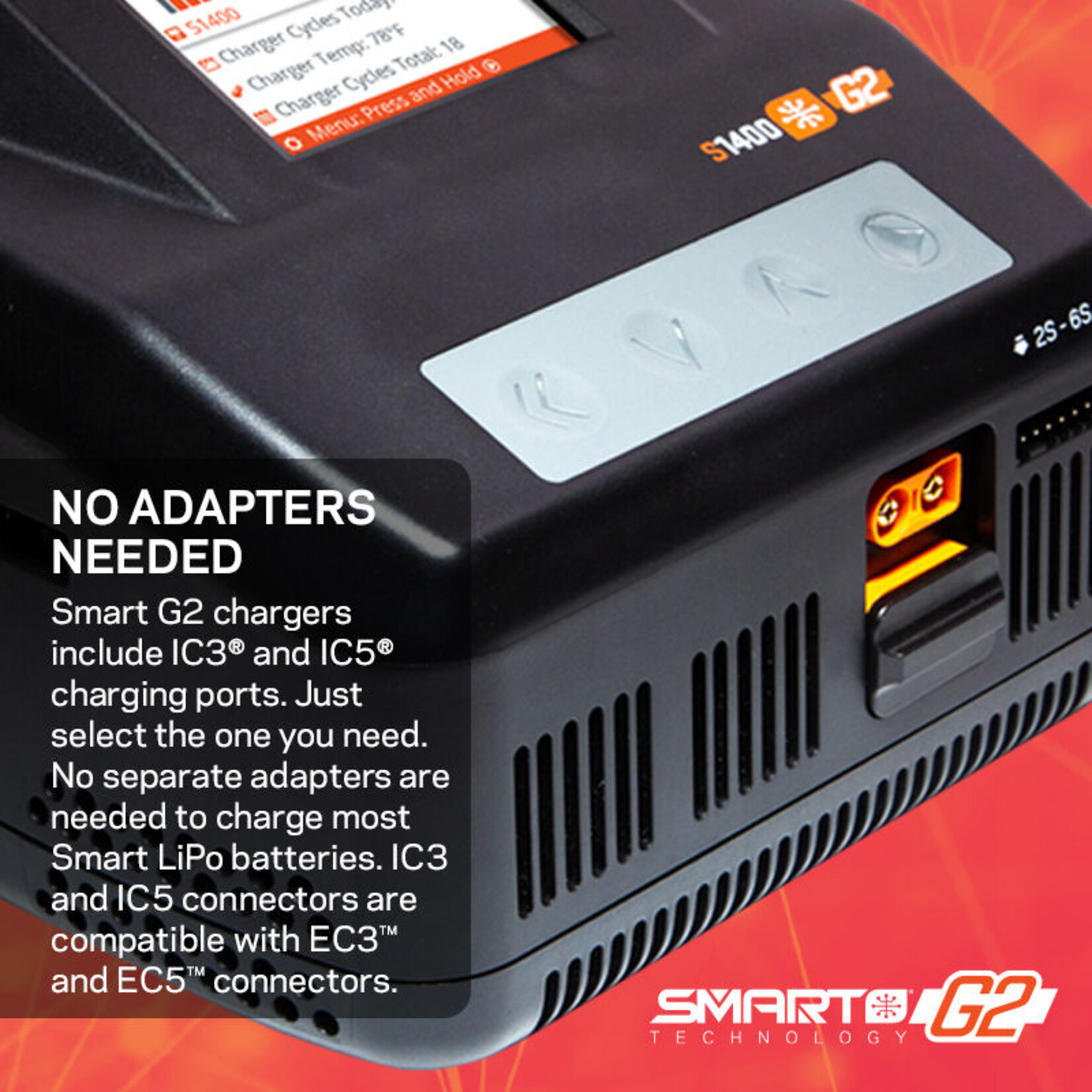 Spektrum SPMXC2040 - S1400 G2 AC 1x400W Smart Charger