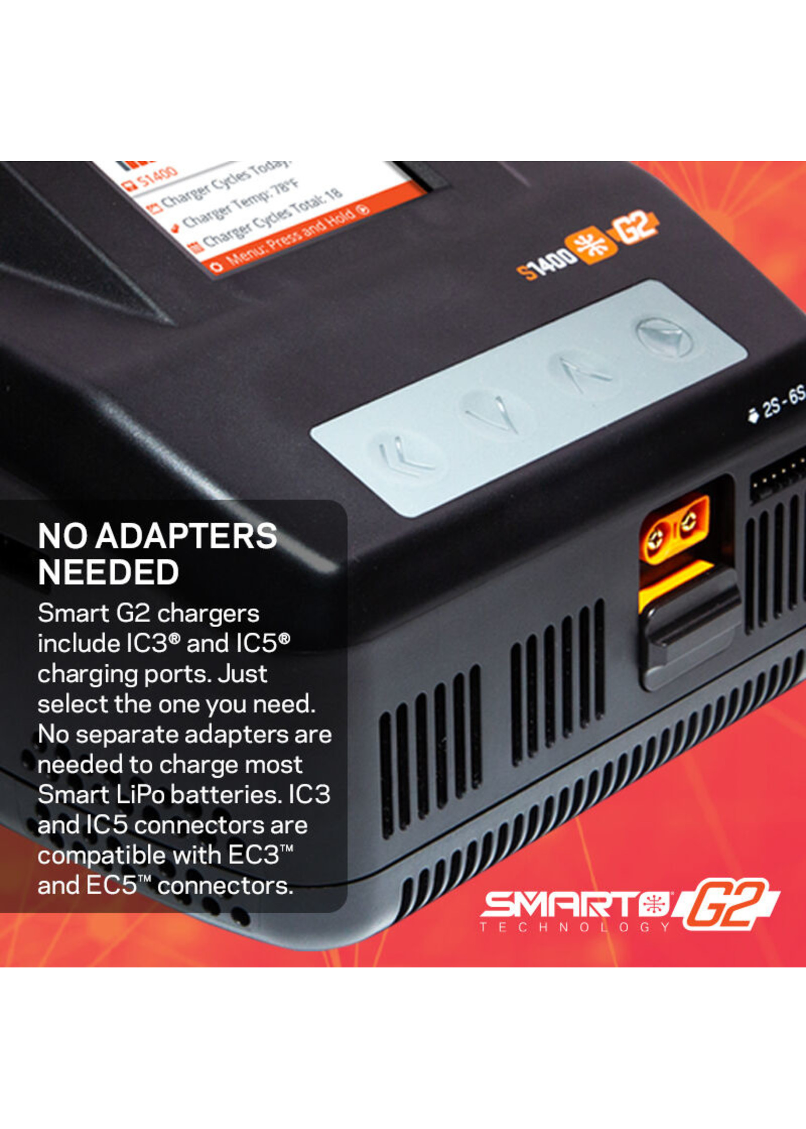Spektrum SPMXC2040 - S1400 G2 AC 1x400W Smart Charger