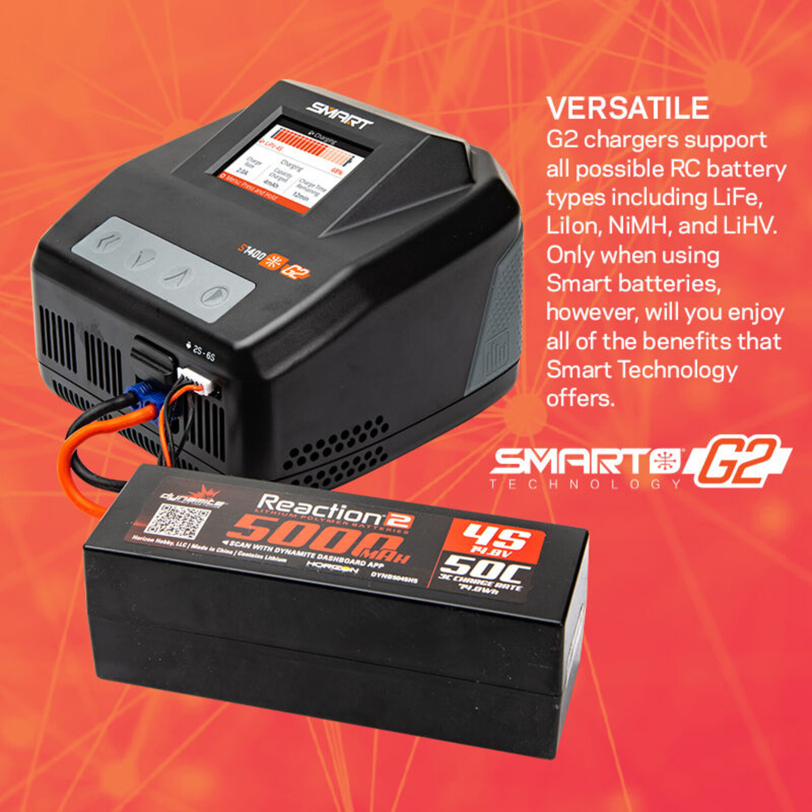 Spektrum SPMXC2040 - S1400 G2 AC 1x400W Smart Charger