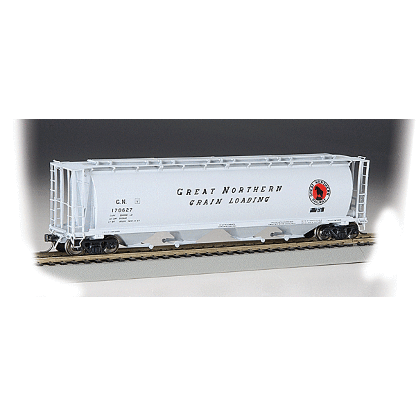 Bachmann 19111 - HO Great Northern Canadian Cylindrical 4-Bay Grain Hopper